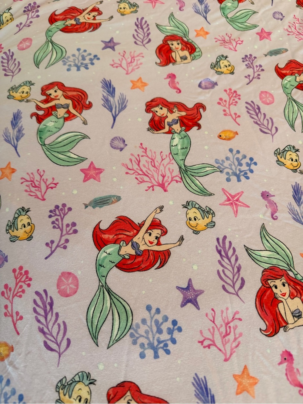 Little Sleepies Part of Her World Little Mermaid Ariel Princess Cloud EUC